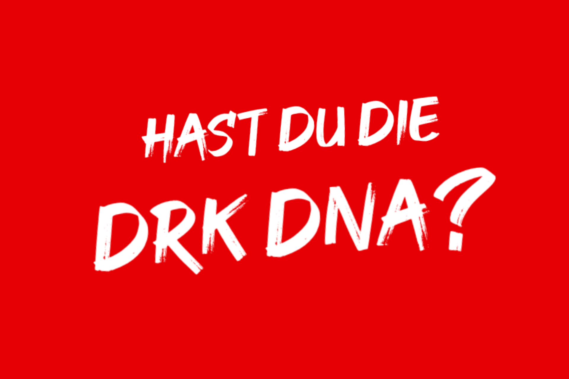Schriftzug DRK DNA