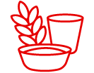 DRK Piktogramm Ernährungssicherung DRK-Piktogramm Ernährung
